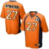 Nike Denver Broncos #27 Steve Atwater Orange Team Color Stitched NFL Game Super Bowl 50 Collection Jersey