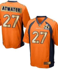 Nike Denver Broncos #27 Steve Atwater Orange Team Color Stitched NFL Game Super Bowl 50 Collection Jersey