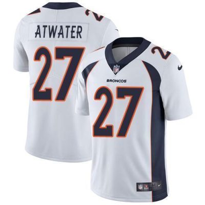 Nike Denver Broncos #27 Steve Atwater White Stitched NFL Vapor Untouchable Limited Jersey