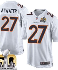 Nike Denver Broncos #27 Steve Atwater White Super Bowl 50 Stitched NFL Game Event Jersey