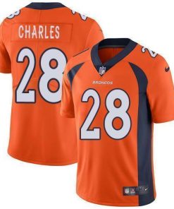 Nike Denver Broncos #28 Jamaal Charles Orange Team Color Stitched NFL Vapor Untouchable Limited Jersey