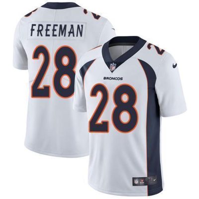 Nike Denver Broncos #28 Royce Freeman White Stitched NFL Vapor Untouchable Limited Jersey