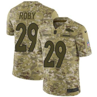 Nike Denver Broncos #29 Bradley Roby Camo Stitched NFL Limited 2018 Salute To Service Jersey