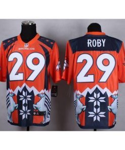 Nike Denver Broncos #29 Bradley Roby Orange Stitched NFL Elite Noble Fashion Jersey