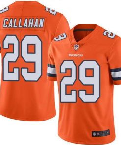 Nike Denver Broncos #29 Bryce Callahan Orange Stitched NFL Limited Rush Jersey