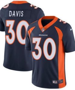 Nike Denver Broncos #30 Terrell Davis Navy Blue Alternate Stitched NFL Vapor Untouchable Limited Jersey