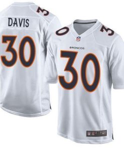 Nike Denver Broncos #30 Terrell Davis White Stitched NFL Game Event Jersey