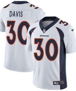 Nike Denver Broncos #30 Terrell Davis White Stitched NFL Vapor Untouchable Limited Jersey