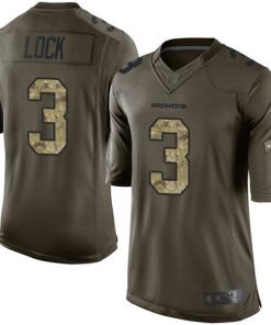 Nike Denver Broncos #3 Drew Lock Green Stitched NFL Limited 2015 Salute to Service Jersey