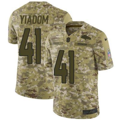 Nike Denver Broncos #41 Isaac Yiadom Camo Stitched NFL Limited 2018 Salute To Service Jersey