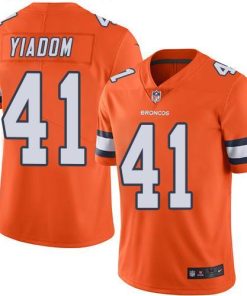 Nike Denver Broncos #41 Isaac Yiadom Orange Stitched NFL Limited Rush Jersey