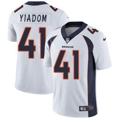 Nike Denver Broncos #41 Isaac Yiadom White Stitched NFL Vapor Untouchable Limited Jersey