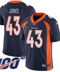 Nike Denver Broncos #43 Joe Jones Navy Blue Alternate Stitched NFL 100th Season Vapor Untouchable Limited Jersey