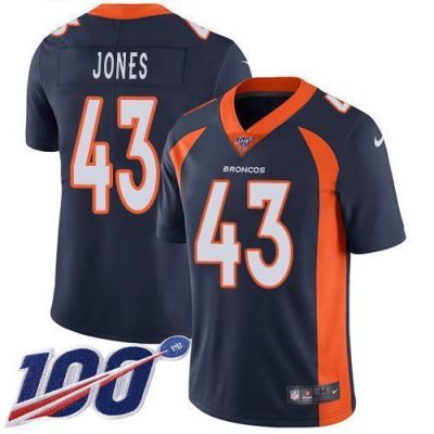 Nike Denver Broncos #43 Joe Jones Navy Blue Alternate Stitched NFL 100th Season Vapor Untouchable Limited Jersey