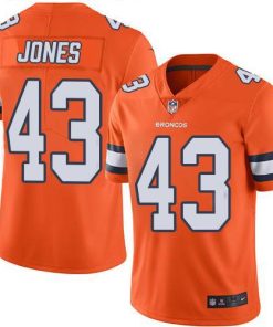 Nike Denver Broncos #43 Joe Jones Orange Stitched NFL Limited Rush Jersey