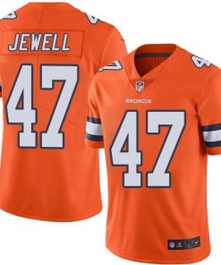 Nike Denver Broncos #47 Josey Jewell Orange Stitched NFL Limited Rush Jersey