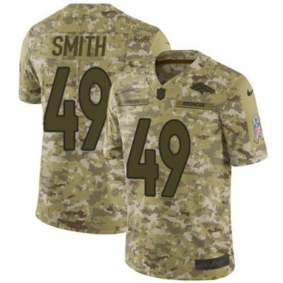 Nike Denver Broncos #49 Dennis Smith Camo Stitched NFL Limited 2018 Salute To Service Jersey