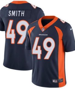 Nike Denver Broncos #49 Dennis Smith Navy Blue Alternate Stitched NFL Vapor Untouchable Limited Jersey