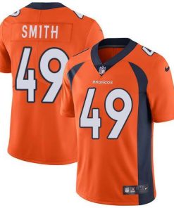 Nike Denver Broncos #49 Dennis Smith Orange Team Color Stitched NFL Vapor Untouchable Limited Jersey