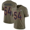 Nike Denver Broncos #54 Brandon Marshall Olive Stitched NFL Limited 2017 Salute to Service Jersey