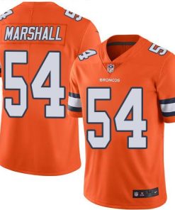 Nike Denver Broncos #54 Brandon Marshall Orange Stitched NFL Limited Rush Jersey