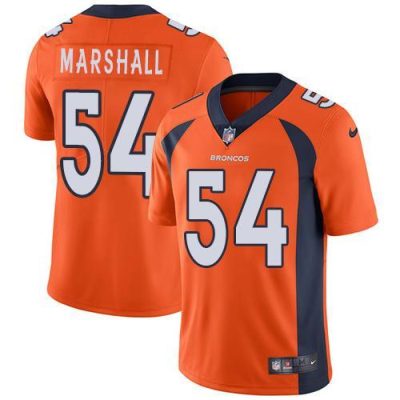 Nike Denver Broncos #54 Brandon Marshall Orange Team Color Stitched NFL Vapor Untouchable Limited Jersey