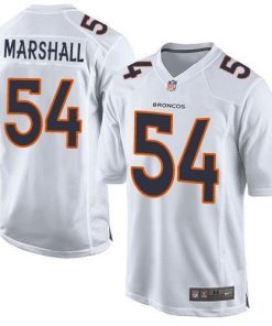 Nike Denver Broncos #54 Brandon Marshall White Stitched NFL Game Event Jersey