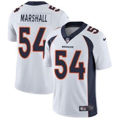 Nike Denver Broncos #54 Brandon Marshall White Stitched NFL Vapor Untouchable Limited Jersey