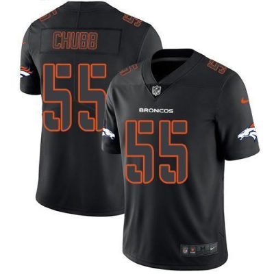 Nike Denver Broncos #55 Bradley Chubb Black Stitched NFL Limited Rush Impact Jersey