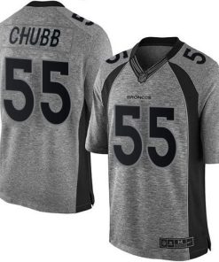 Nike Denver Broncos #55 Bradley Chubb Gray Stitched NFL Limited Gridiron Gray Jersey