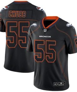 Nike Denver Broncos #55 Bradley Chubb Lights Out Black Stitched NFL Limited Rush Jersey