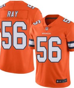 Nike Denver Broncos #56 Shane Ray Orange Stitched NFL Limited Rush Jersey