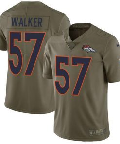 Nike Denver Broncos #57 Demarcus Walker Olive Stitched NFL Limited 2017 Salute to Service Jersey