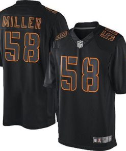 Nike Denver Broncos #58 Von Miller Black Stitched NFL Impact Limited Jersey