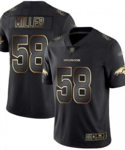 Nike Denver Broncos #58 Von Miller Black/Gold Stitched NFL Vapor Untouchable Limited Jersey