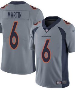 Nike Denver Broncos #6 Sam Martin Gray Stitched NFL Limited Inverted Legend Jersey