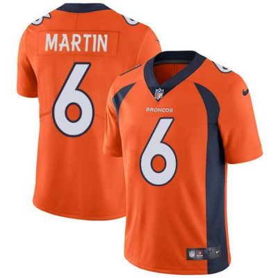Nike Denver Broncos #6 Sam Martin Orange Team Color Stitched NFL Vapor Untouchable Limited Jersey