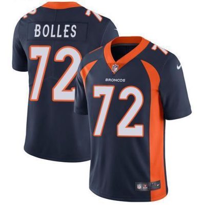 Nike Denver Broncos #72 Garett Bolles Navy Blue Alternate Stitched NFL Vapor Untouchable Limited Jersey