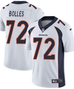 Nike Denver Broncos #72 Garett Bolles White Stitched NFL Vapor Untouchable Limited Jersey