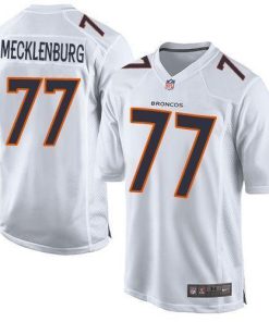 Nike Denver Broncos #77 Karl Mecklenburg White Stitched NFL Game Event Jersey