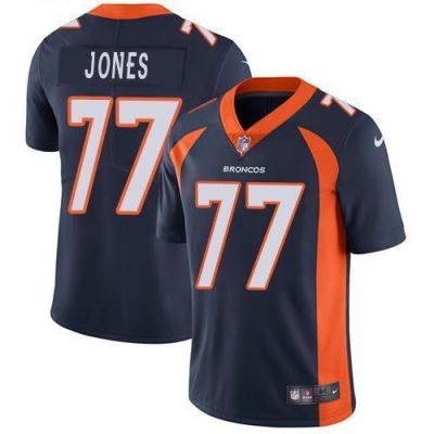 Nike Denver Broncos #77 Sam Jones Navy Blue Alternate Stitched NFL Vapor Untouchable Limited Jersey