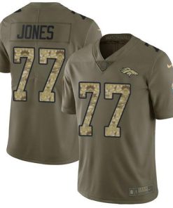 Nike Denver Broncos #77 Sam Jones Olive/Camo Stitched NFL Limited 2017 Salute To Service Jersey