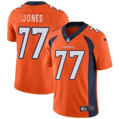Nike Denver Broncos #77 Sam Jones Orange Team Color Stitched NFL Vapor Untouchable Limited Jersey