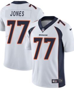 Nike Denver Broncos #77 Sam Jones White Stitched NFL Vapor Untouchable Limited Jersey