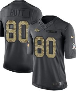 Nike Denver Broncos #80 Jake Butt Black Stitched NFL Limited 2016 Salute to Service Jersey