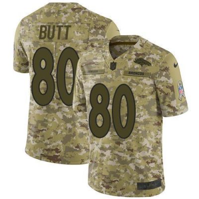 Nike Denver Broncos #80 Jake Butt Camo Stitched NFL Limited 2018 Salute To Service Jersey