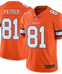 Nike Denver Broncos #81 Tim Patrick Orange Stitched NFL Limited Rush Jersey