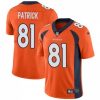 Nike Denver Broncos #81 Tim Patrick Orange Team Color Stitched NFL Vapor Untouchable Limited Jersey