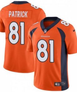 Nike Denver Broncos #81 Tim Patrick Orange Team Color Stitched NFL Vapor Untouchable Limited Jersey