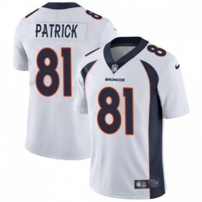 Nike Denver Broncos #81 Tim Patrick White Stitched NFL Vapor Untouchable Limited Jersey